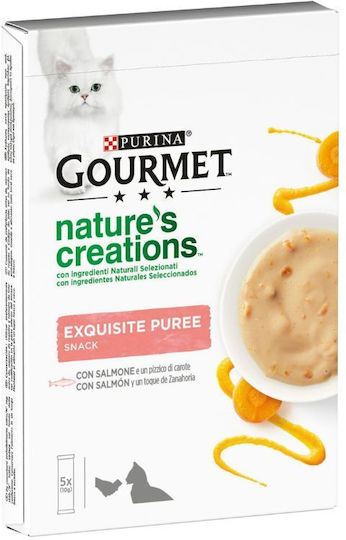 Purina Nasses Katzenfutter für Erwachsene Katzen in Beutel mit Lachs, Fleisch, Fisch und Gemüse 5x10g