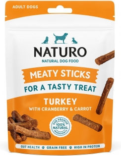 Naturo Dog Treats Stick for Dogs without Grains with Turkey and Carrot 70g