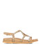 Women's Flat Sandals Beige