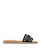 Damen Flache Sandalen Schwarz