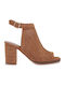 Fabric Sandals Brown