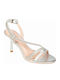 Sandals with Strass Silver