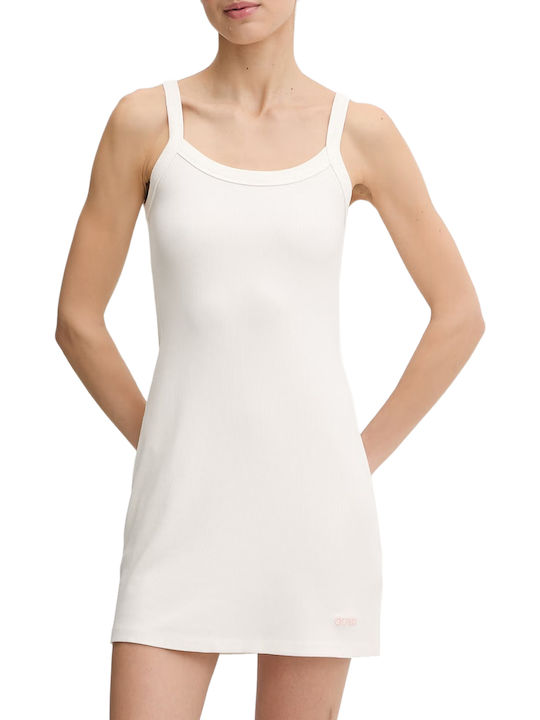 Guess Summer Mini Knitted Dress Salt White