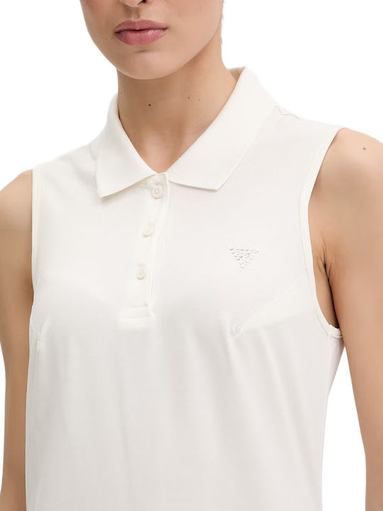 Guess Καλοκαιρινό Mini Σεμιζιέ Φόρεμα Λευκό