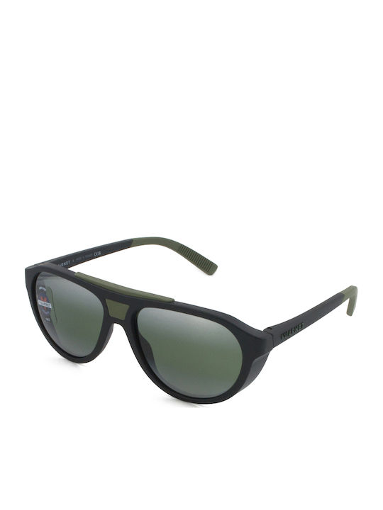 Vuarnet Green Sunglasses with Horn-Rimmed Frame Vuarnet Green Sunglasses with Horn-Rimmed Frame