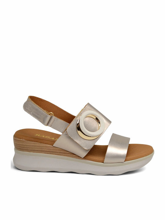 Ragazza Sommer Damenplattformen Beige
