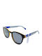 Benetton Unisex Γυαλιά Ηλίου με Μαύρο Σκελετό και Γκρι Polarized Φακό