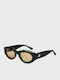 AV Sunglasses Γυναικεία Γυαλιά Ηλίου με Μαύρο Κοκκάλινο Σκελετό και Μαύρο Φακό AV142/27-Black