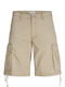 Herren Cargo Shorts Beige