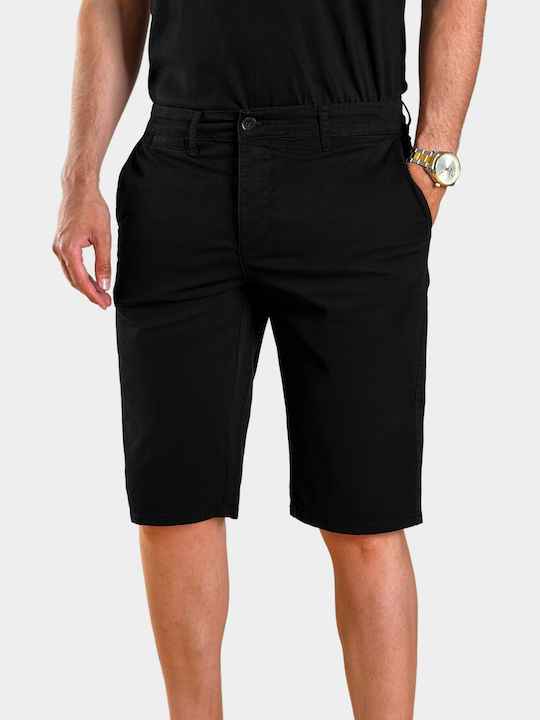 3Guys Men's Bermuda Chino Black