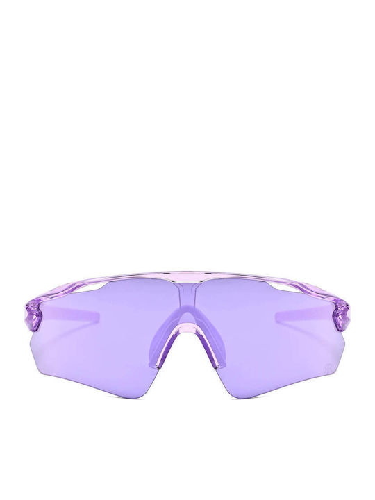 Red Raven Edge Unisex Sunglasses With Purple Fr...