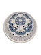 Tulup Rundes Blau Teppich Φ80cm