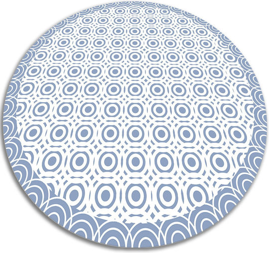 Tulup Covor Rotund Albastru Φ120cm