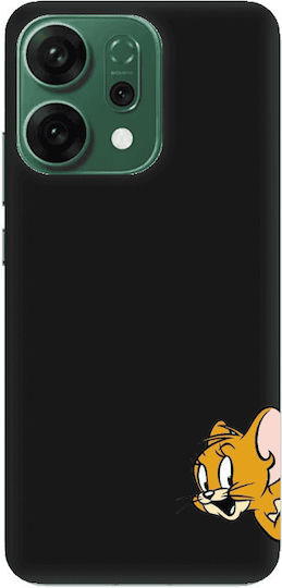 Oppo Reno 14 Jerry 2 Black Colored Silicone Tpu Θήκη