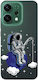 Oppo Reno 14 Fishing Space Transparent Silicone TPU Mobile Phone Case