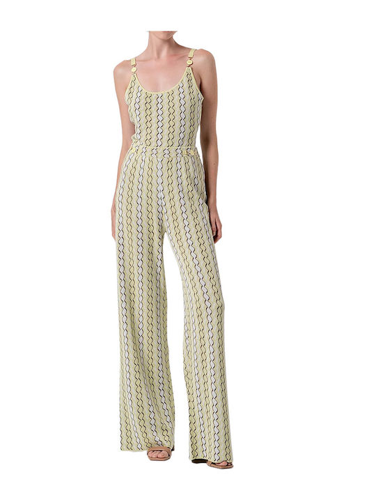 Women's High Waist Pantaloons with Rubber Band in Palazzo Fit Beige