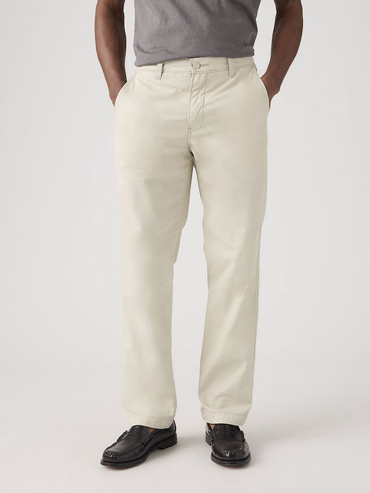Levi's Chino Trousers in Relaxed Fit Off White