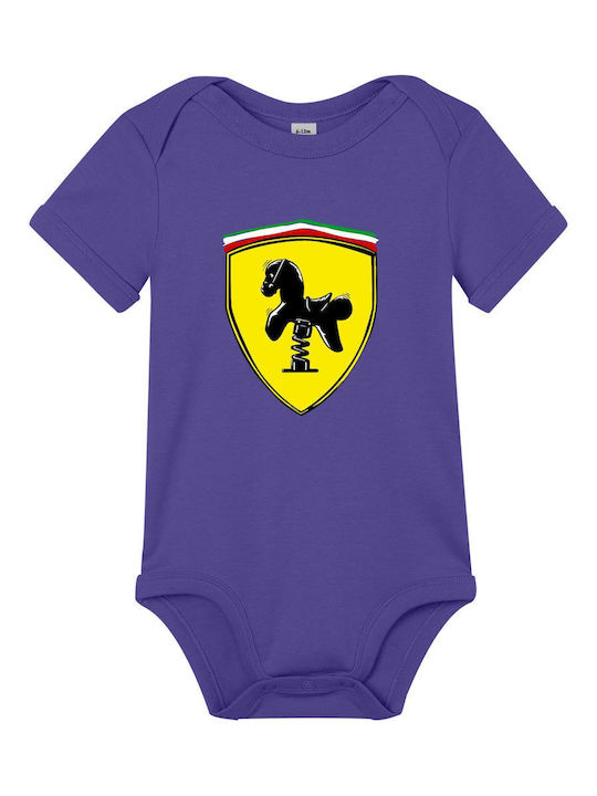 kirikoko Baby Driver Baby Horse Rider Боди Лилаво