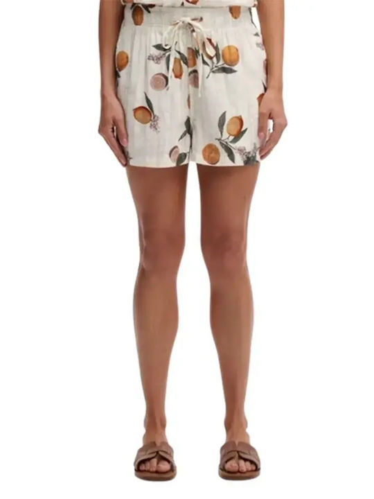 Superdry Ovin Women's Shorts Citrus Cream Print