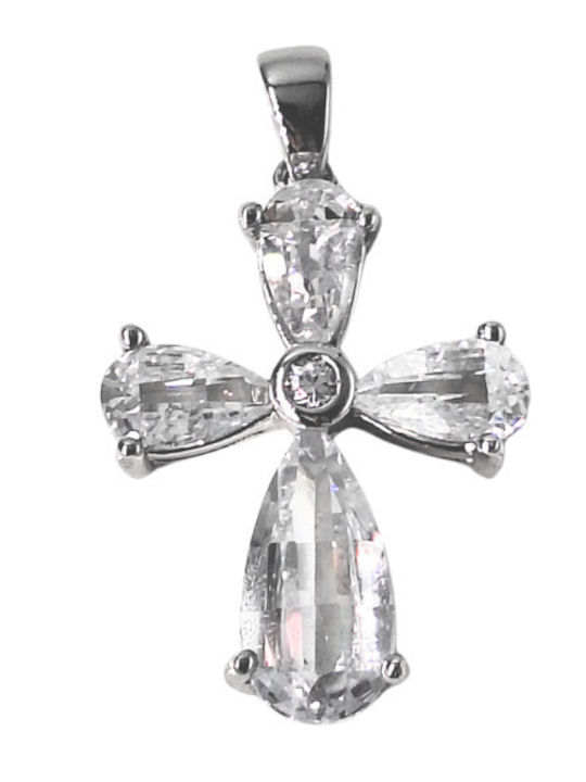 Silver And More Дамски Сребърен Кръст Без Верижка
