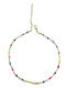 Silver And More Gold Plated Stainless Steel Anklet Chain Multicolour 22cm