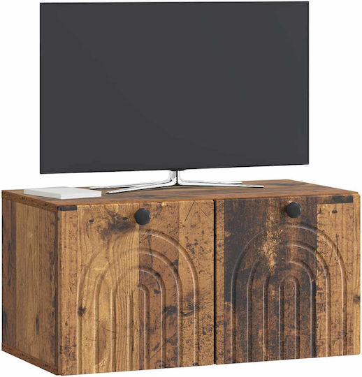 TV Stand Metal Aged Wood L59.5xW31xH30cm