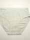 Baumwolle Damen-Slip mit Spitze Grau
