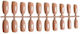 False Nail Tips In Pink Colour