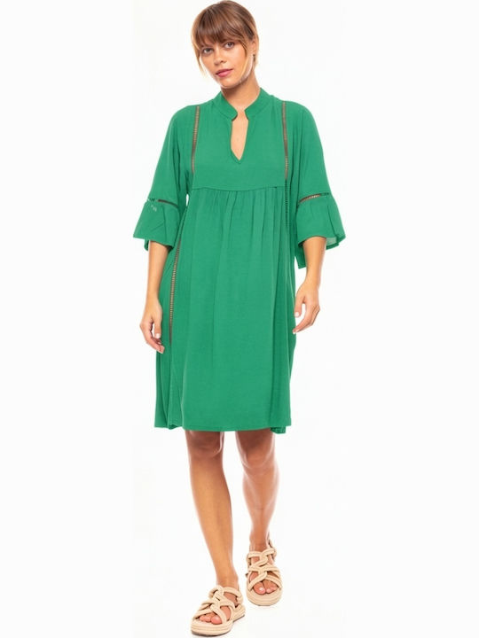 Pink Label Γυναικείο Καφτάνι Παραλίας Sea Green