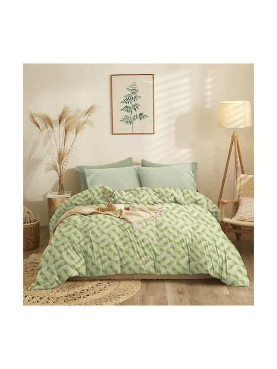 Cokitex Marta Mira Pillowcases Set with Envelope Cover Sage 50x70cm