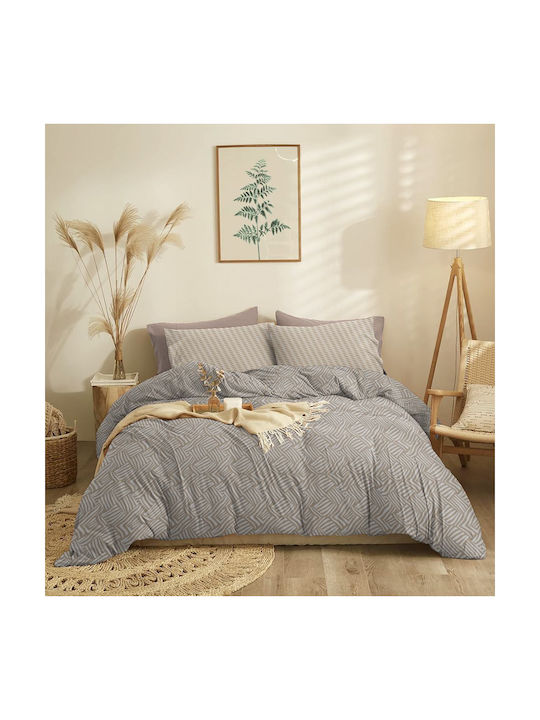 Cokitex Marta Marty Pillowcases Set with Envelope Cover Mocha 50x70cm