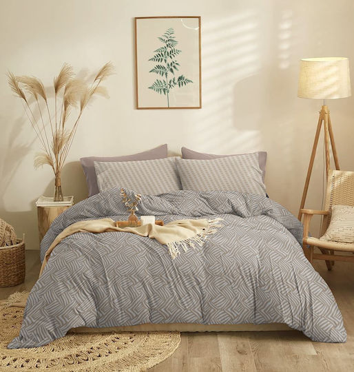 Cokitex Marta Marty Pillowcases Set with Envelope Cover Mocha 50x70cm