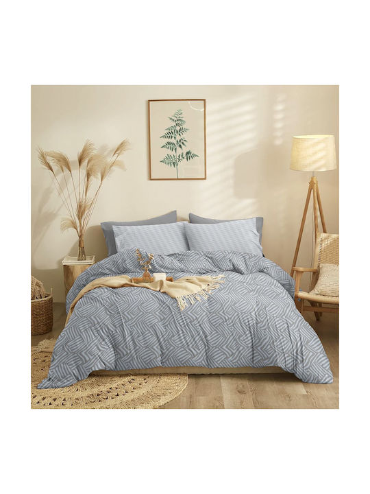 Cokitex Marta Marty Σετ Μαξιλαροθήκες με Φάσα Grey 50x70εκ.