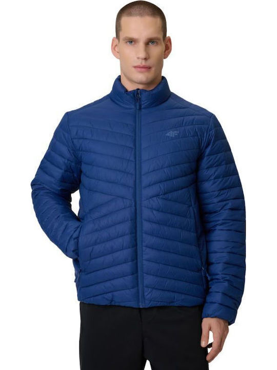 Μπουφάν Puffer Αδιάβροχο και Αντιανεμικό Navy Blue