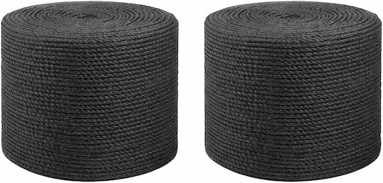 Σχοινί Γιούτας 2 Pcs 2 Μαύρο 100% Τζούτα Tossa 42011597 Μαύρο