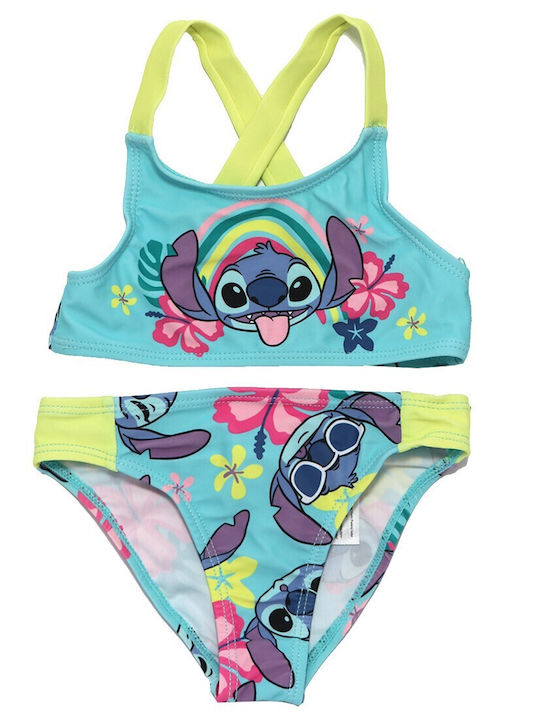 Disney Stitch Παιδικό Μαγιό Μπικίνι Τιρκουάζ