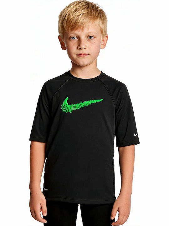 Nike Hydroguard Детски Костюм За Баня Блуза Черен