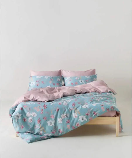 Kentia Подредба Пликове За Завивки Stylish Darlyn Памучен Сатен 220x240см Двойна С 2 Калъфки За Възглавници Stylish Darlyn