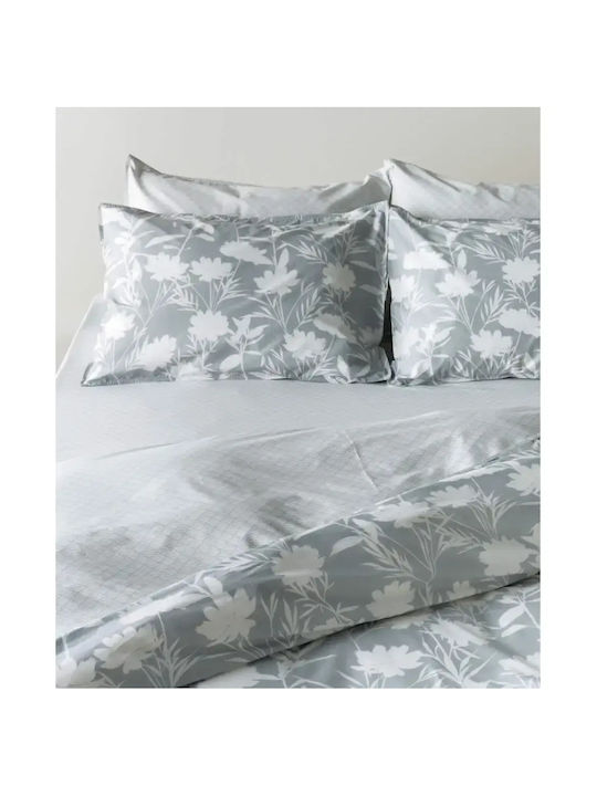 Kentia Cotton Duvet Cover Set 225x245cm Double with 2 Pillowcases Stylish Rosaira Rosaira