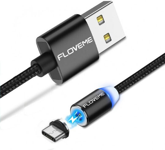 Магнитен LED USB 2.0 Кабел USB-C Мъжки - USB-A 1m CC-00937-OEM