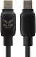 Blue Eagle Be-dc3in1-06 Tpe Fast Charging Cable 65w 3 In 1 Type C - Type C / Lightning 1m Black