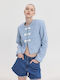 Damen Sport Jacke Hellblau