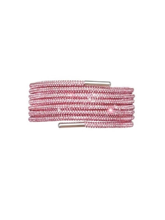 Set 2 Kristall Schnürsenkel 120 Cm Rhinestone Schnur Rosa