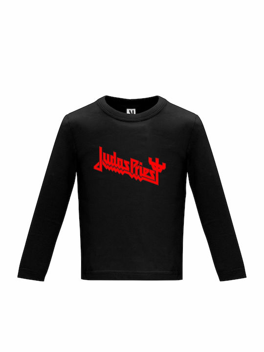 Παιδική Μπλούζα Μακρυμάνικη Black Judas Priest Baby Edition