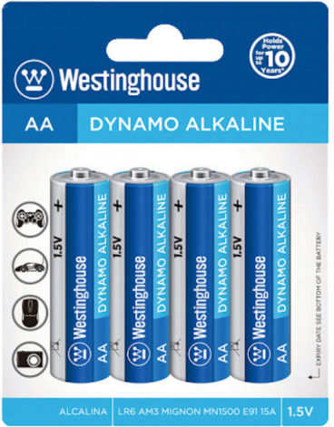 Jager Alkaline Batteries AA 1.5V 4pcs