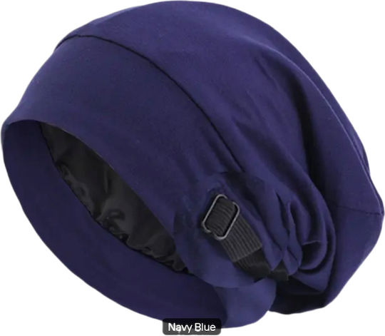 Beanie Γυναικείος Σκούφος με Πλεξούδες σε Μπλε χρώμα