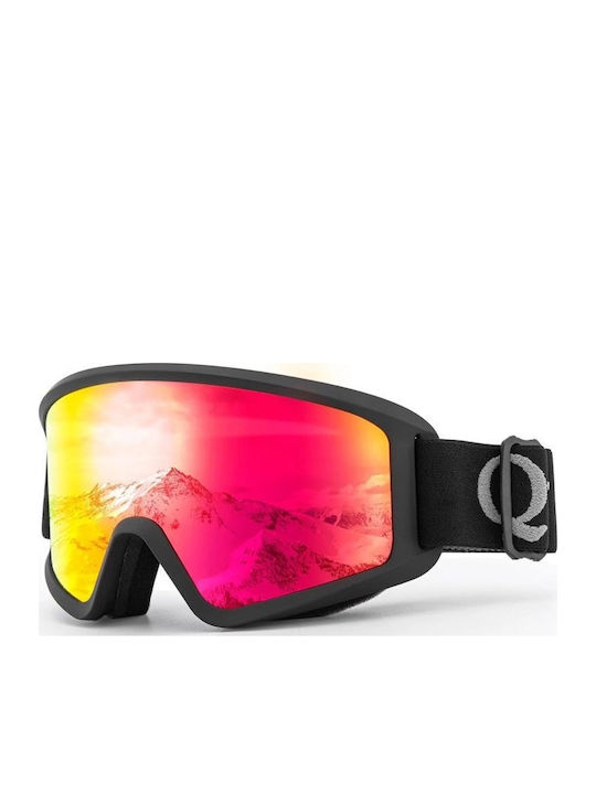 Qunature Ski & Snowboard Mask Adults White with Lens in Black Colour