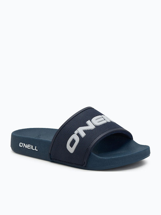 Kids' Flip Flops Slides Blue Profile