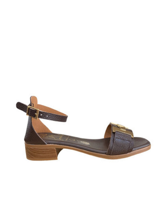 Doya Leder Damen Sandalen Braun 5891K