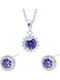 Silver And More Schmuckset mit Halskette und Ohrringen aus Silber mit Steinen